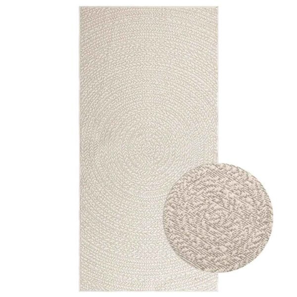 Plantenonline Vloerkleed ZIZUR room binnen en buiten 100x200 cm jute look