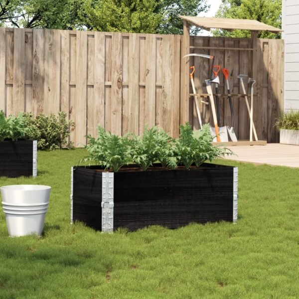 Plantenonline Plantenbak 100x50 cm massief grenenhout zwart