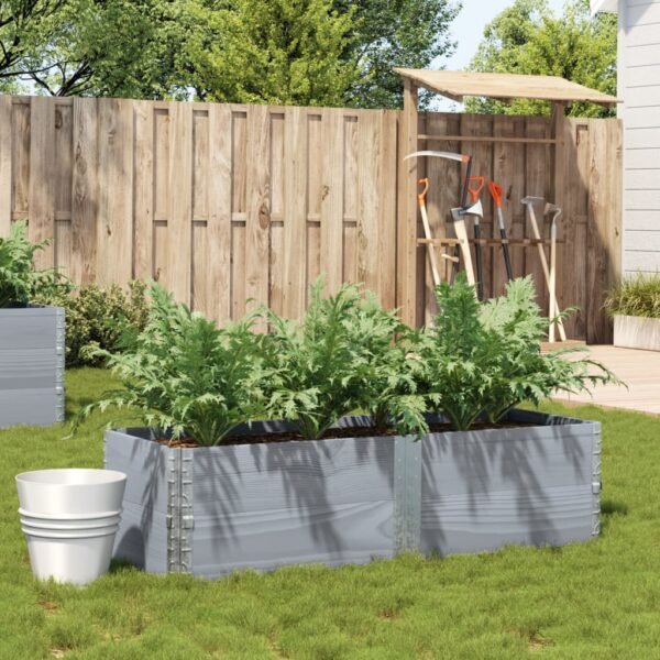 Plantenonline Plantenbak 150x50 cm massief grenenhout grijs
