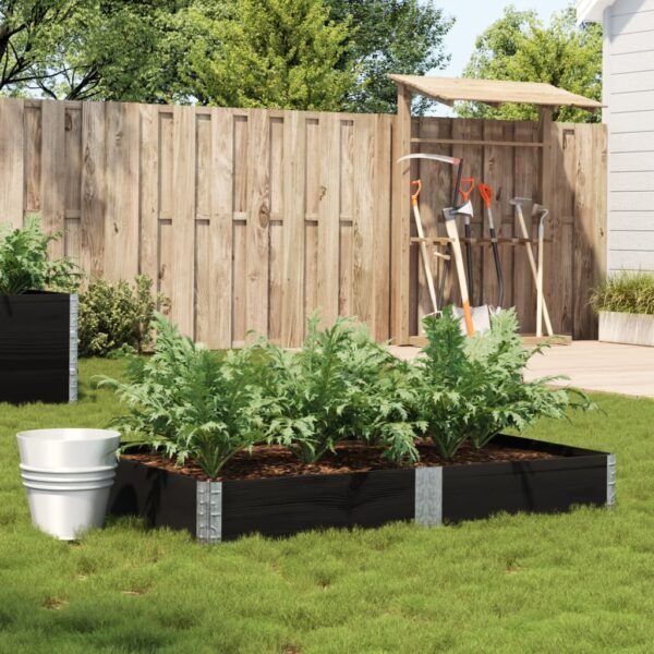 Plantenonline Plantenbak 150x100 cm massief grenenhout zwart
