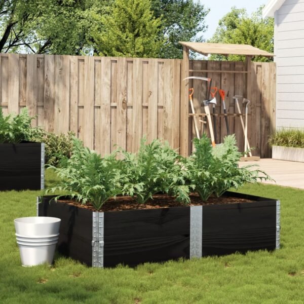 Plantenonline Plantenbak 150x100 cm massief grenenhout zwart