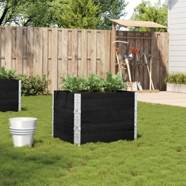 Plantenonline Plantenbak 80x60 cm massief grenenhout zwart