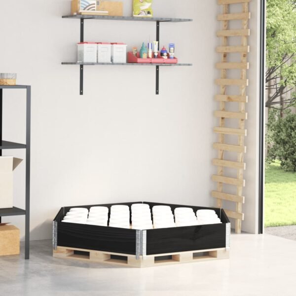 Plantenonline Verhoogde plantenbak zeshoekig 160x160 cm grenenhout zwart