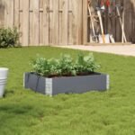 Plantenonline Plantenbak 80x60 cm massief grenenhout grijs