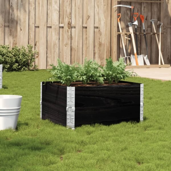 Plantenonline Plantenbak 80x60 cm massief grenenhout zwart