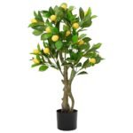 Plantenonline Kunstcitroenboom 234 blaadjes 90 cm groen
