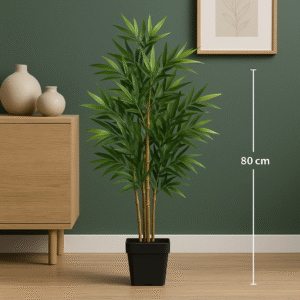 Plantenonline Kunstplant bamboe 368 bladeren 80 cm groen