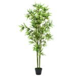 Plantenonline Kunstplant met pot bamboe 175 cm groen